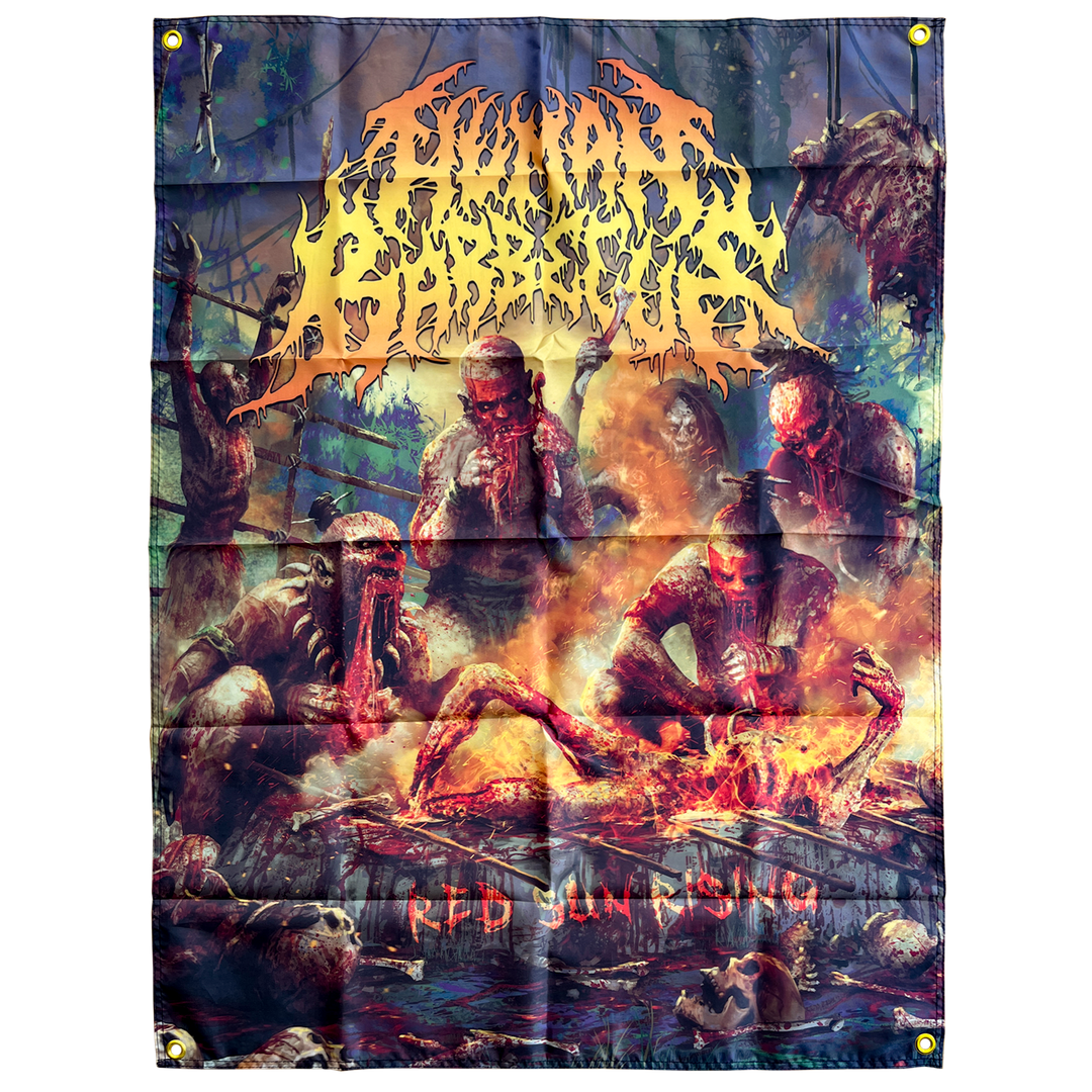 Human Barbecue 'Red Sun Rising' Flag