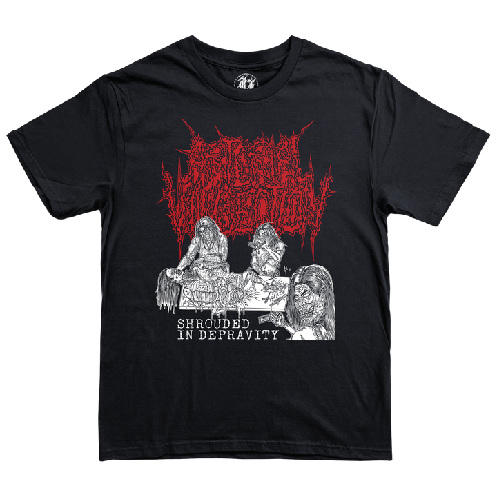 Arterial Vivisection "Shrouded In Depravity" T-Shirt *PRE-ORDER*