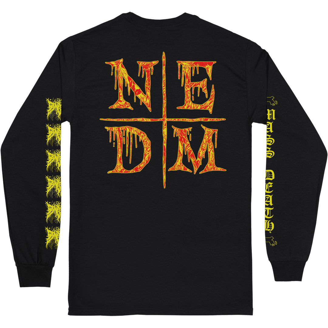 Bonginator 'Two-Stepping Neon Weed Death' Long Sleeve