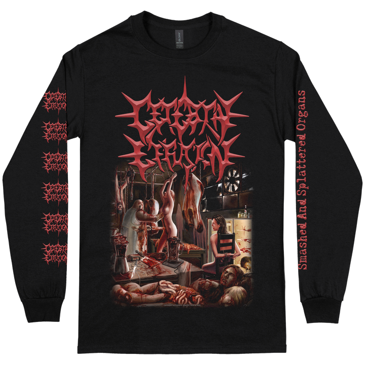 Cerebral Effusion 'Smashed And Splattered Organs' Long Sleeve *PRE-ORDER*