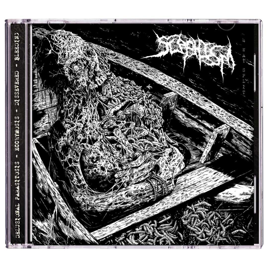 Delusional Parasitosis / Ecchymosis / Dissevered / Bleeding 'Scaphism 4-Way Split' CD