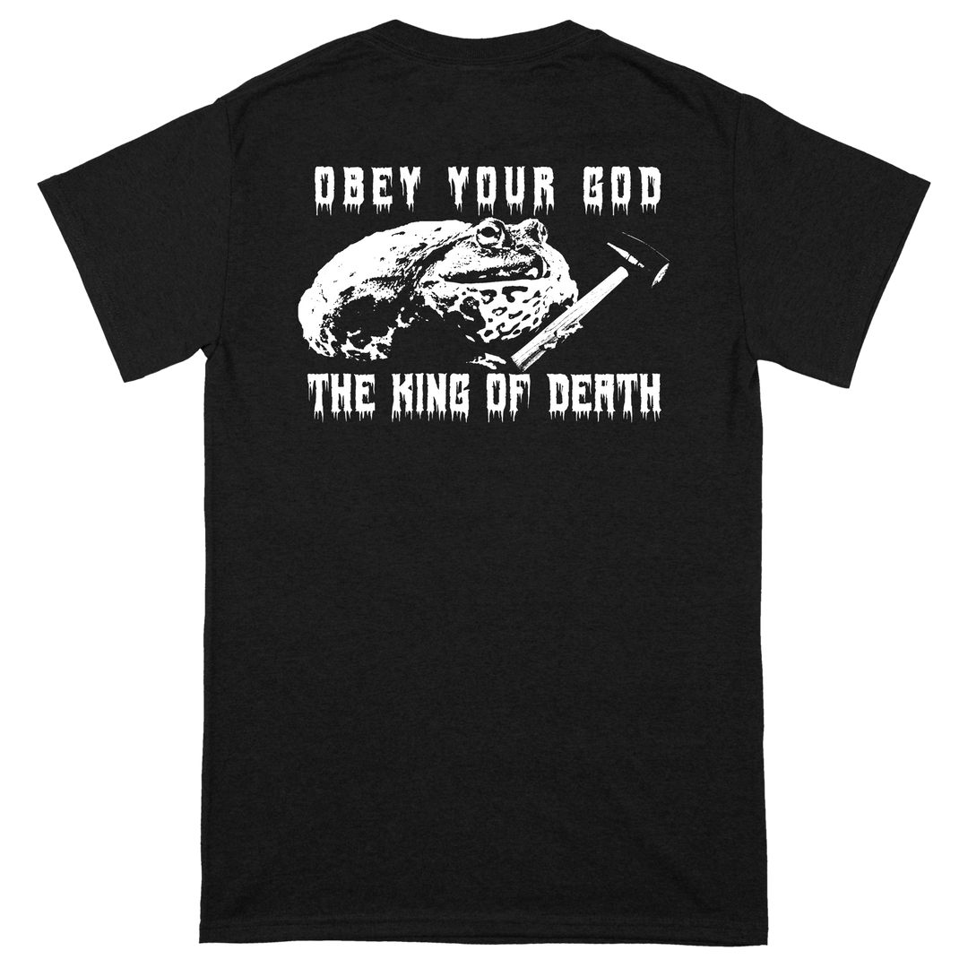 Frog Mallet 'Obey Your God The King Of Death' T-Shirt | PRE-ORDER