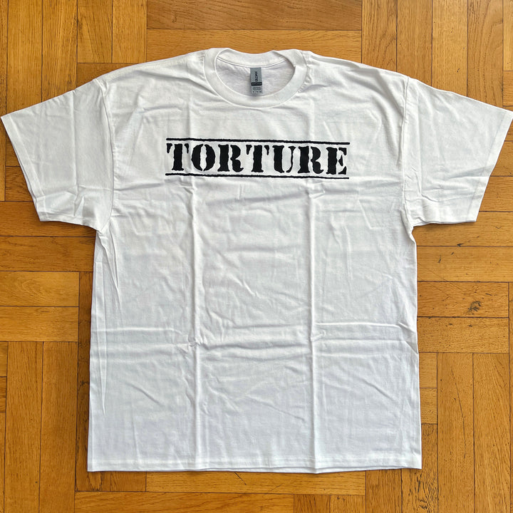 Torture 'Enduring Freedom' White Logo T-Shirt