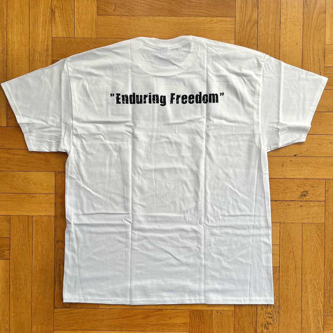 Torture 'Enduring Freedom' White Logo T-Shirt