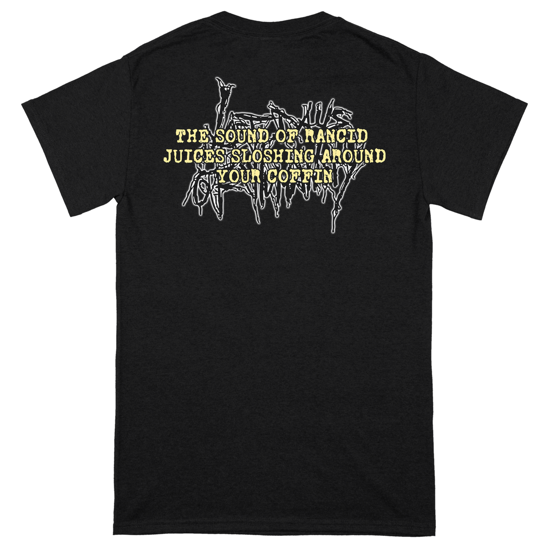 Last Days Of Humanity 'The Sound Of Rancid Juices Sloshing Around Your Coffin' T-Shirt