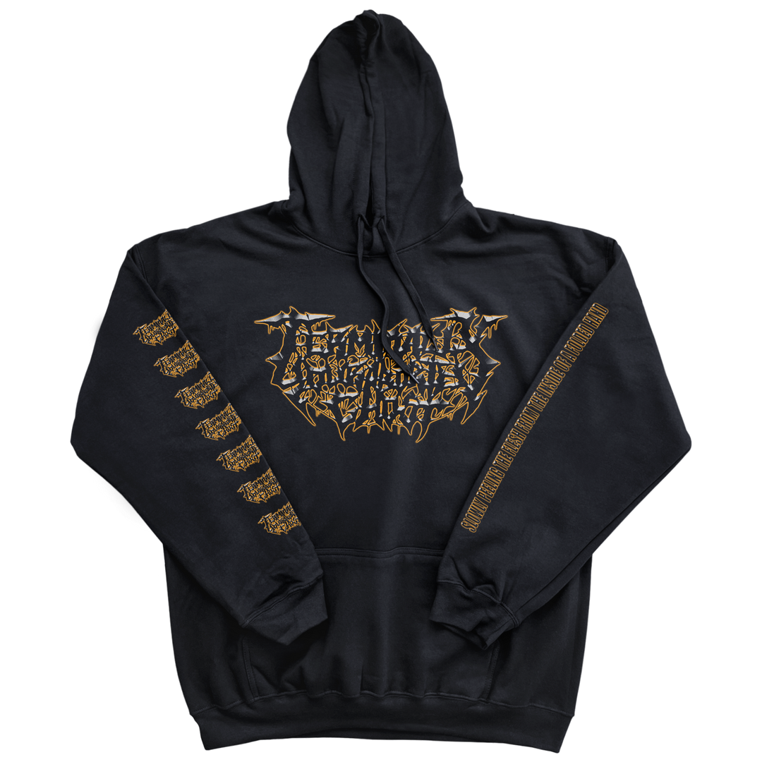 Terminally Your Aborted Ghost 'Slowly Peeling The Flesh From The Inside Of A Folded Hand' Hoodie