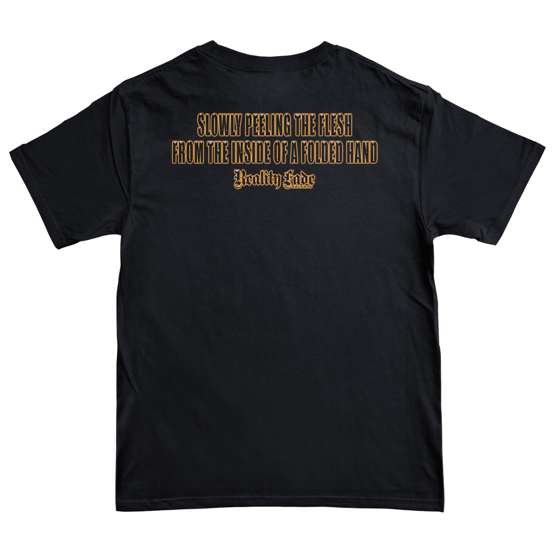 Terminally Your Aborted Ghost 'Slowly Peeling The Flesh From The Inside Of A Folded Hand' T-Shirt